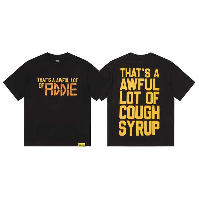 Capsule Pill Golden Orange Letter Print Tee 2 colors 29359164