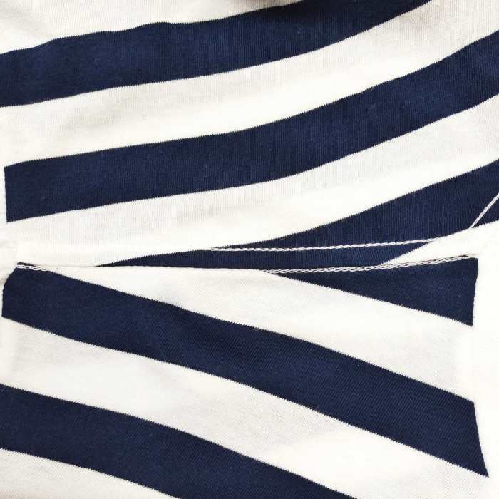 [Big & Tall for weights up to 220 lbs]1:1 quality version Red French Letters on a Blue-and-White Striped Tee 29359005
