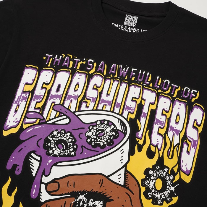 Purple Glaze Water Cup Sparkling Diamond Ring Print Tee 29359167