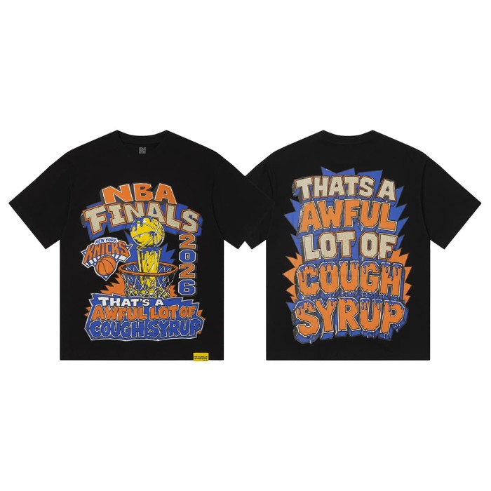 Basketball Final Golden Trophy Graffiti Print Tee 2 colors 29359165
