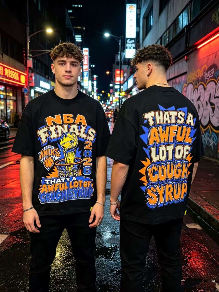 Basketball Final Golden Trophy Graffiti Print Tee 2 colors 29359165