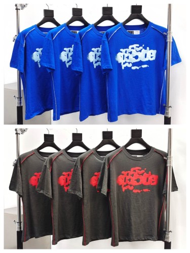 [Big & Tall for weights up to 220 lbs]1:1 quality version Spider Web Print and Visible Stitching Tee 2 colors 29359001