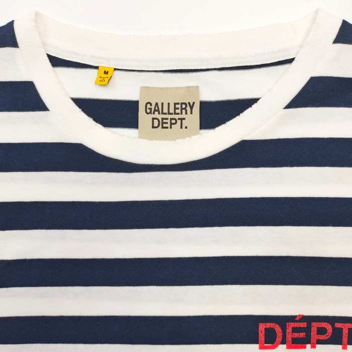 [Big & Tall for weights up to 220 lbs]1:1 quality version Red French Letters on a Blue-and-White Striped Tee 29359005