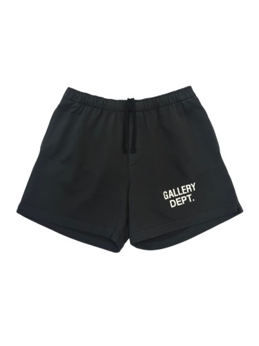 1:1 quality version Front Simple White Text Print Elastic Drawstring Waist Back Patch Pocket Loose Fit French Terry Sweat Shorts 29367351