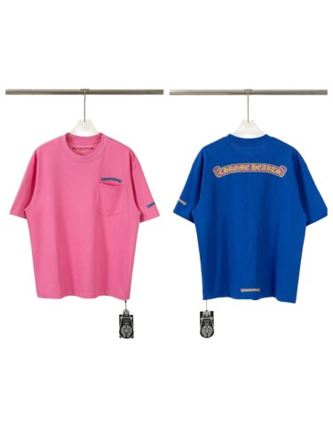 1:1 quality version Gothic Scroll Embroidery Sleeve Small Logo Back Big Banner Letter Graphic Bottom Tiny Scroll T-shirt 2 colors 29367283