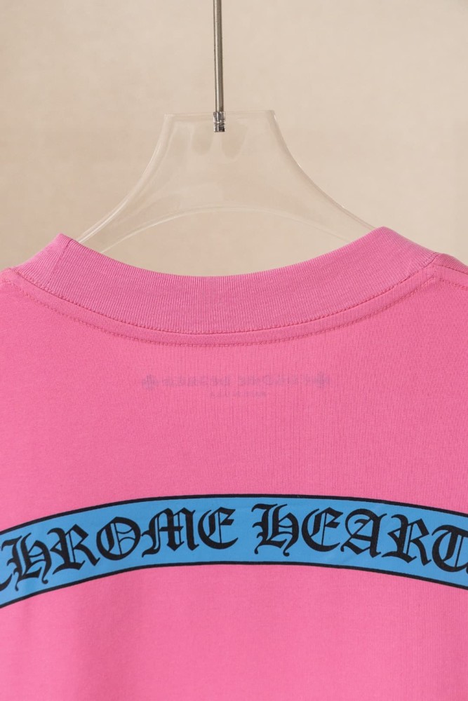 1:1 quality version Gothic Scroll Embroidery Sleeve Small Logo Back Big Banner Letter Graphic Bottom Tiny Scroll T-shirt 2 colors 29367283