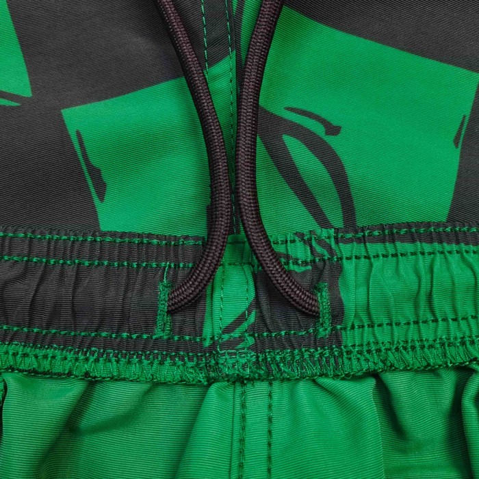 1:1 quality version Streetwear Green Black Checkered Full Anime Blade Print Drawstring Waist Quick Dry Small Cartoon Letter Embroidery Board Shorts 29367319
