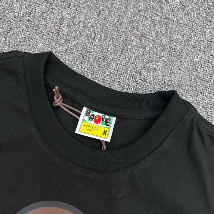 1:1 quality version Front Camo Lightning Monkey Print Evolution Gothic Letter Back Reverse Monkey Camo Lightning Text Graphic Tee 2 colors 29367312