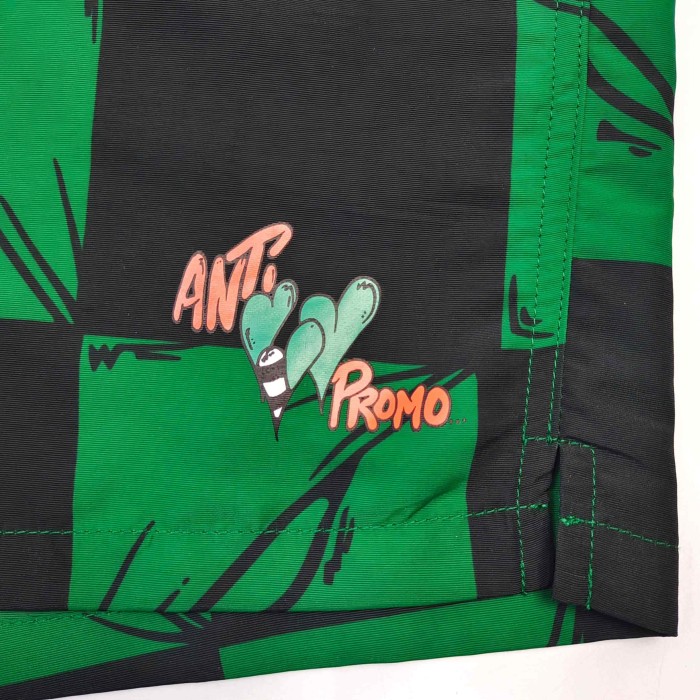 1:1 quality version Streetwear Green Black Checkered Full Anime Blade Print Drawstring Waist Quick Dry Small Cartoon Letter Embroidery Board Shorts 29367319