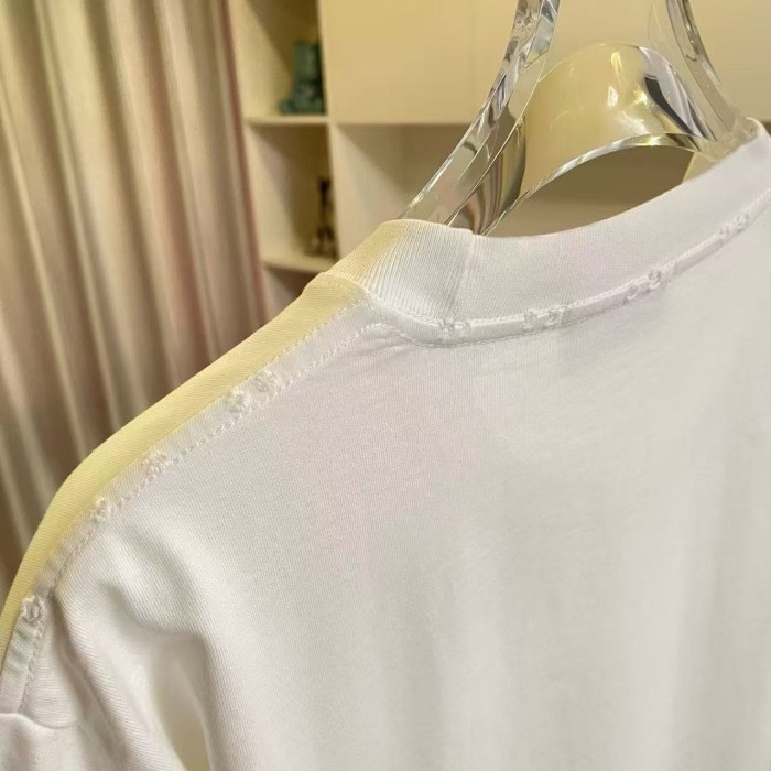 1:1 quality version Vintage Punk Street Front Small Orange Cross Scroll Chest Print Back Three Color Cross Scroll Banner Graphic T-shirt 4 colors 29366141
