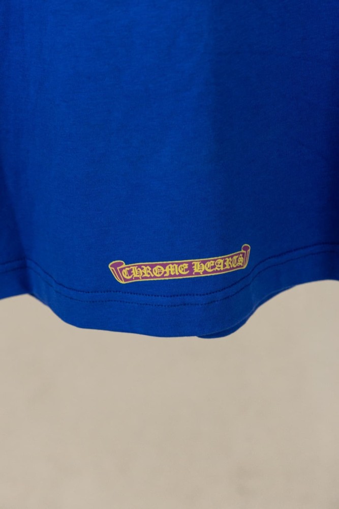 1:1 quality version Gothic Scroll Embroidery Sleeve Small Logo Back Big Banner Letter Graphic Bottom Tiny Scroll T-shirt 2 colors 29367283