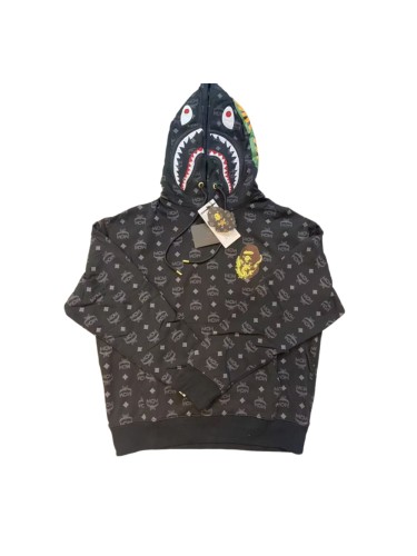 MCM Lunar Dragon Year Limited Subtle Monogram Golden Dragon Ape Head Embroidered Shark Hoodie 29368299