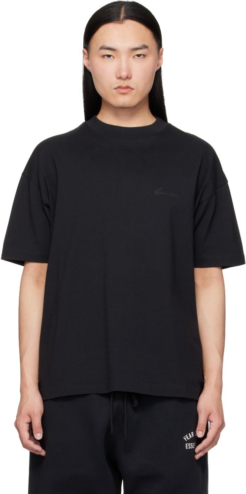 [Big & Tall for weights up to 220 lbs]1:1 quality version Streetwear Script Letter Print Crew Neck T-shirt 2 colors 29368214
