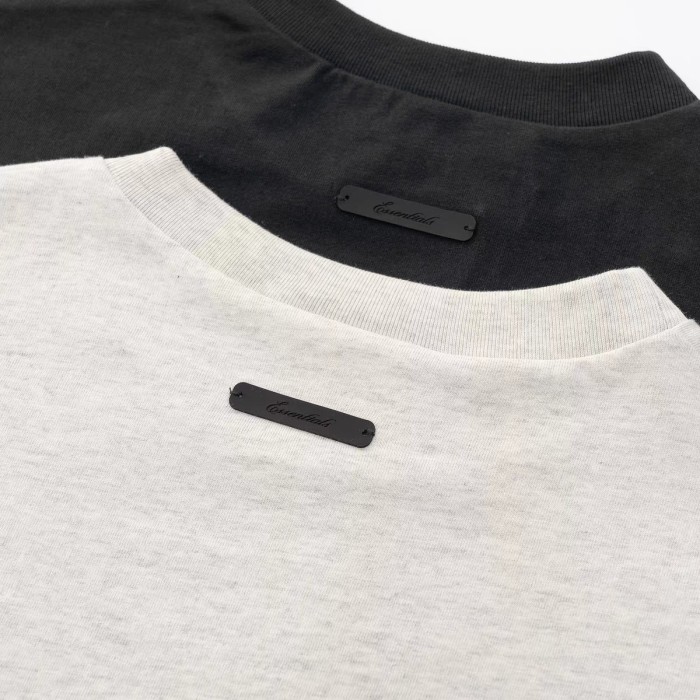 [Big & Tall for weights up to 220 lbs]1:1 quality version Streetwear Script Letter Print Crew Neck T-shirt 2 colors 29368214