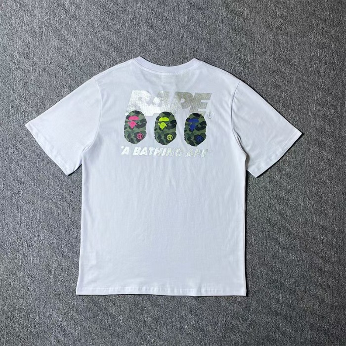 Hip Hop Colorful Camo Monkey Head Print Tee 2 colors 29368407