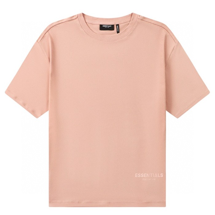 [Big & Tall for weights up to 220 lbs]1:1 quality version Streetwear Solid Color Front Small Letter Back Big Logo Print Crew Neck T-shirt 4 colors 29368212