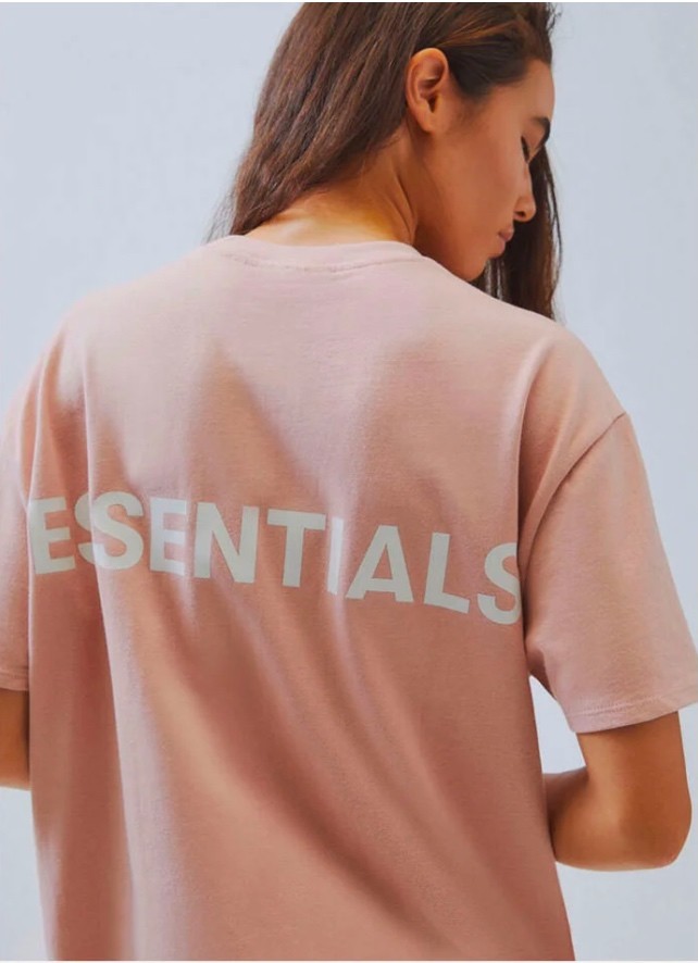 [Big & Tall for weights up to 220 lbs]1:1 quality version Streetwear Solid Color Front Small Letter Back Big Logo Print Crew Neck T-shirt 4 colors 29368212