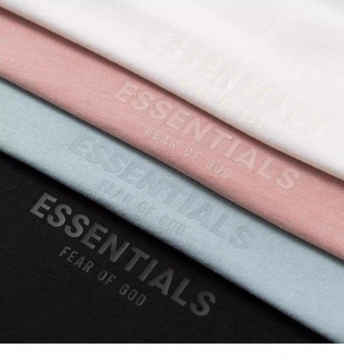 [Big & Tall for weights up to 220 lbs]1:1 quality version Streetwear Solid Color Front Small Letter Back Big Logo Print Crew Neck T-shirt 4 colors 29368212