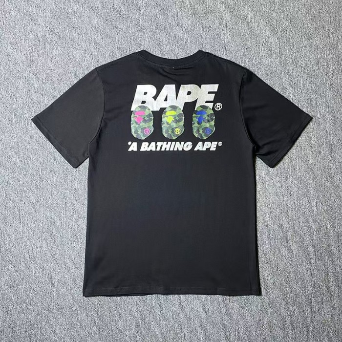 Hip Hop Colorful Camo Monkey Head Print Tee 2 colors 29368407