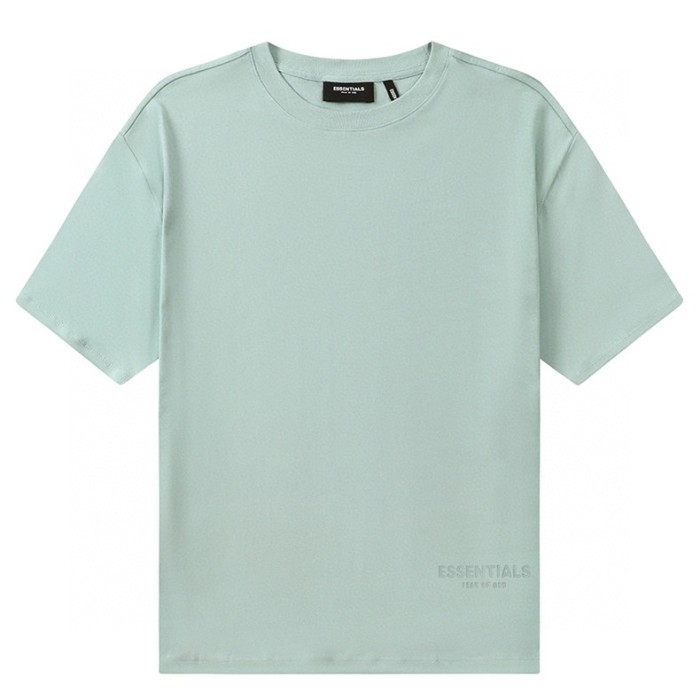 [Big & Tall for weights up to 220 lbs]1:1 quality version Streetwear Solid Color Front Small Letter Back Big Logo Print Crew Neck T-shirt 4 colors 29368212