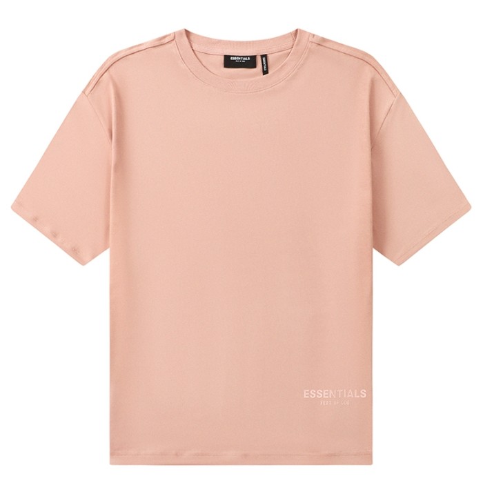 [Big & Tall for weights up to 220 lbs]1:1 quality version Streetwear Solid Color Front Small Letter Back Big Logo Print Crew Neck T-shirt 4 colors 29368212