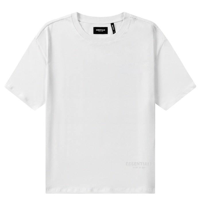 [Big & Tall for weights up to 220 lbs]1:1 quality version Streetwear Solid Color Front Small Letter Back Big Logo Print Crew Neck T-shirt 4 colors 29368212