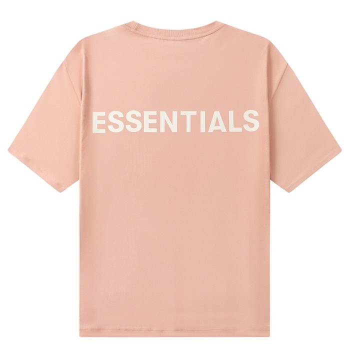 [Big & Tall for weights up to 220 lbs]1:1 quality version Streetwear Solid Color Front Small Letter Back Big Logo Print Crew Neck T-shirt 4 colors 29368212