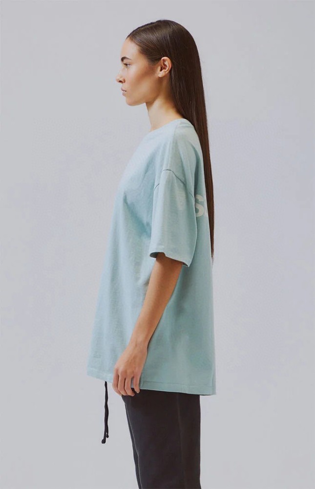 [Big & Tall for weights up to 220 lbs]1:1 quality version Streetwear Solid Color Front Small Letter Back Big Logo Print Crew Neck T-shirt 4 colors 29368212