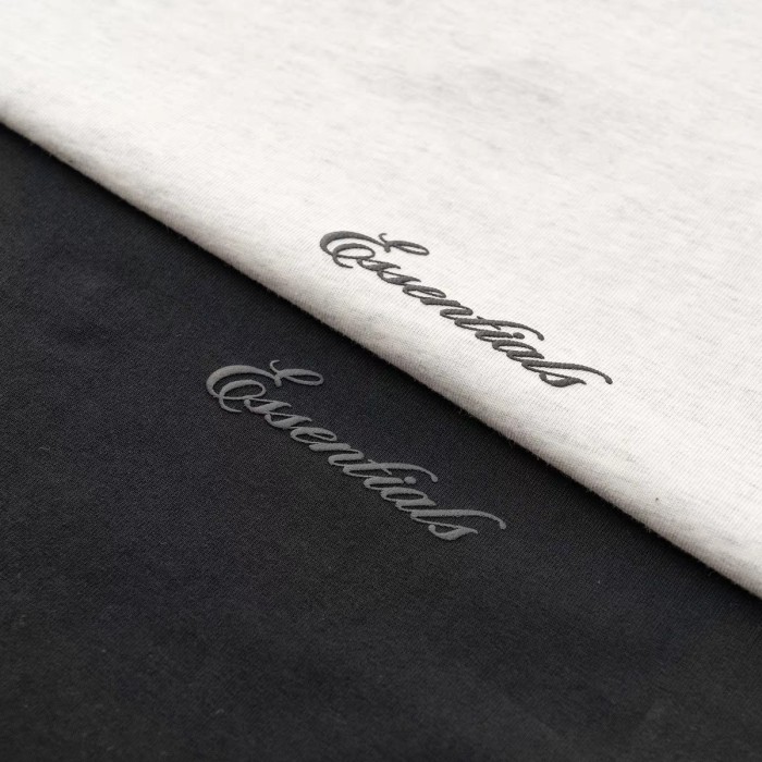 [Big & Tall for weights up to 220 lbs]1:1 quality version Streetwear Script Letter Print Crew Neck T-shirt 2 colors 29368214