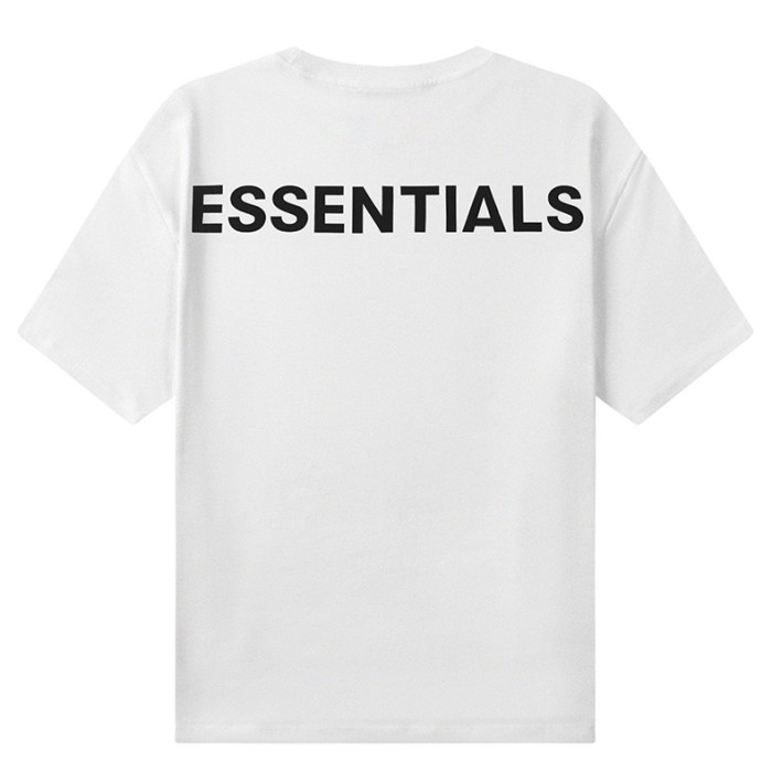 [Big & Tall for weights up to 220 lbs]1:1 quality version Streetwear Solid Color Front Small Letter Back Big Logo Print Crew Neck T-shirt 4 colors 29368212