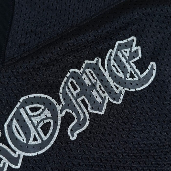1:1 quality version Hip Hop Number Graphic Double Sided Print Oversized V Neck Mesh  Hockey Jersey T-Shirt &  Shorts Set 5 colors 29370259
