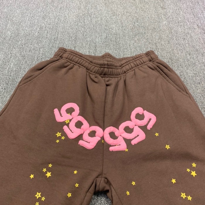[50% Off]Young Thug Sp5der-Pink number brown pants 18852337