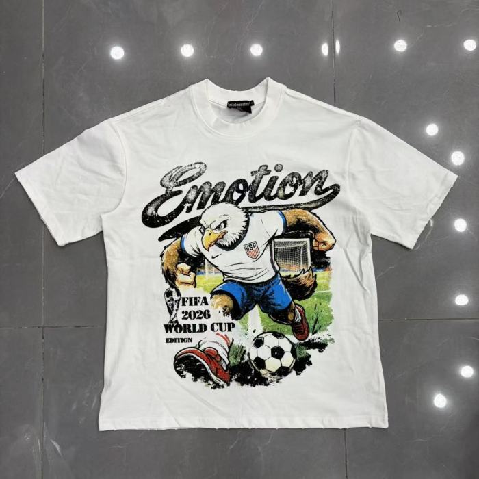 USA Canada Mexico World Cup Bald Eagle Soccer Print T-shirt 29370478