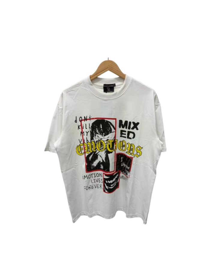 Red Frame Subculture Handwritten Graffiti Print T-shirt 29370453