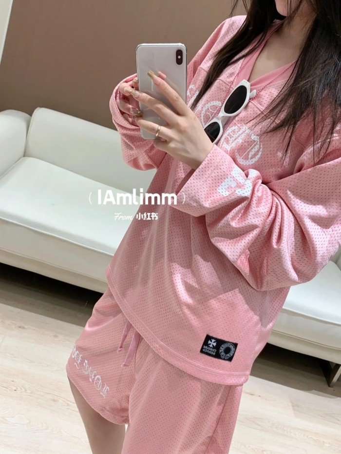 1:1 quality version Hip Hop Number Graphic Double Sided Print Oversized V Neck Mesh  Hockey Jersey T-Shirt &  Shorts Set 5 colors 29370259