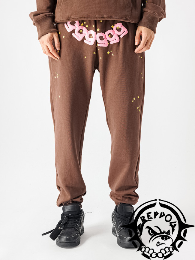 [50% Off]Young Thug Sp5der-Pink number brown pants 18852337