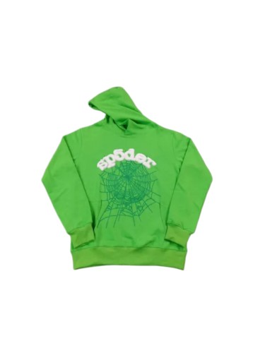 [50% Off]Young Thug Sp5der-White letters green hoodie 18850717
