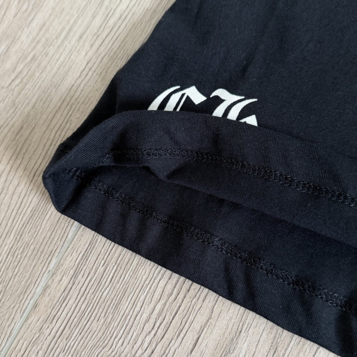 1:1 quality version Y2K Streetwear Double Sided Gothic Horseshoe Letter Cross Print Slim Fit V Neck tee 2 colors 29372508