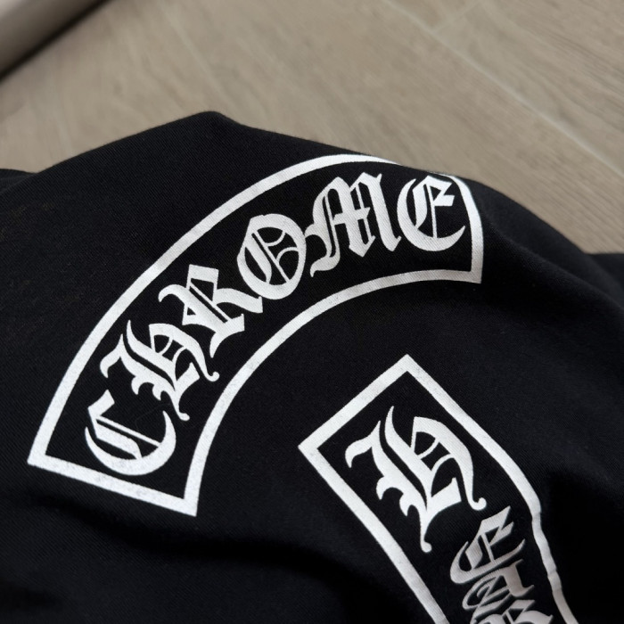 1:1 quality version Y2K Streetwear Double Sided Gothic Horseshoe Letter Cross Print Slim Fit V Neck tee 2 colors 29372508