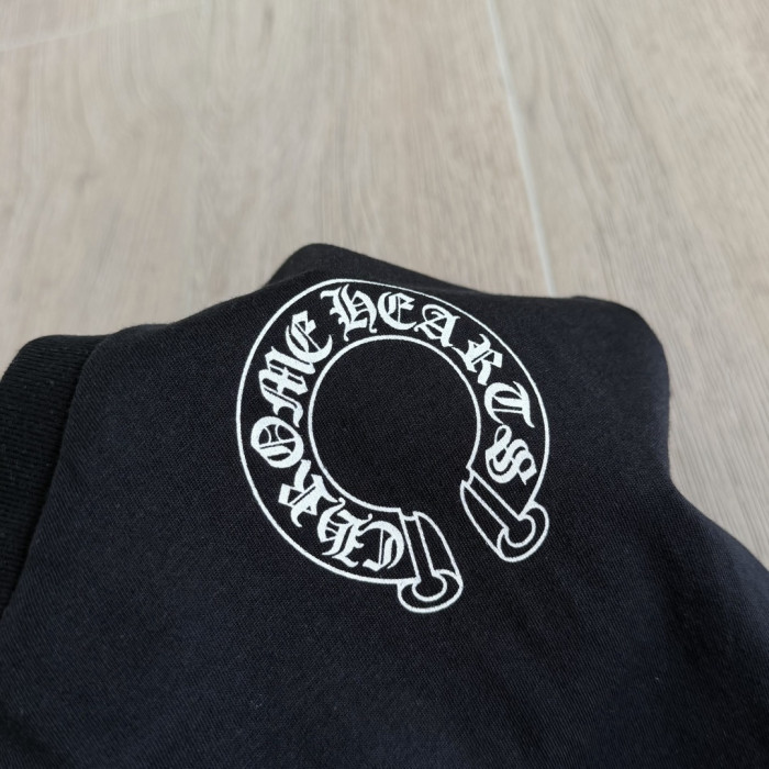 1:1 quality version Y2K Streetwear Double Sided Gothic Horseshoe Letter Cross Print Slim Fit V Neck tee 2 colors 29372508