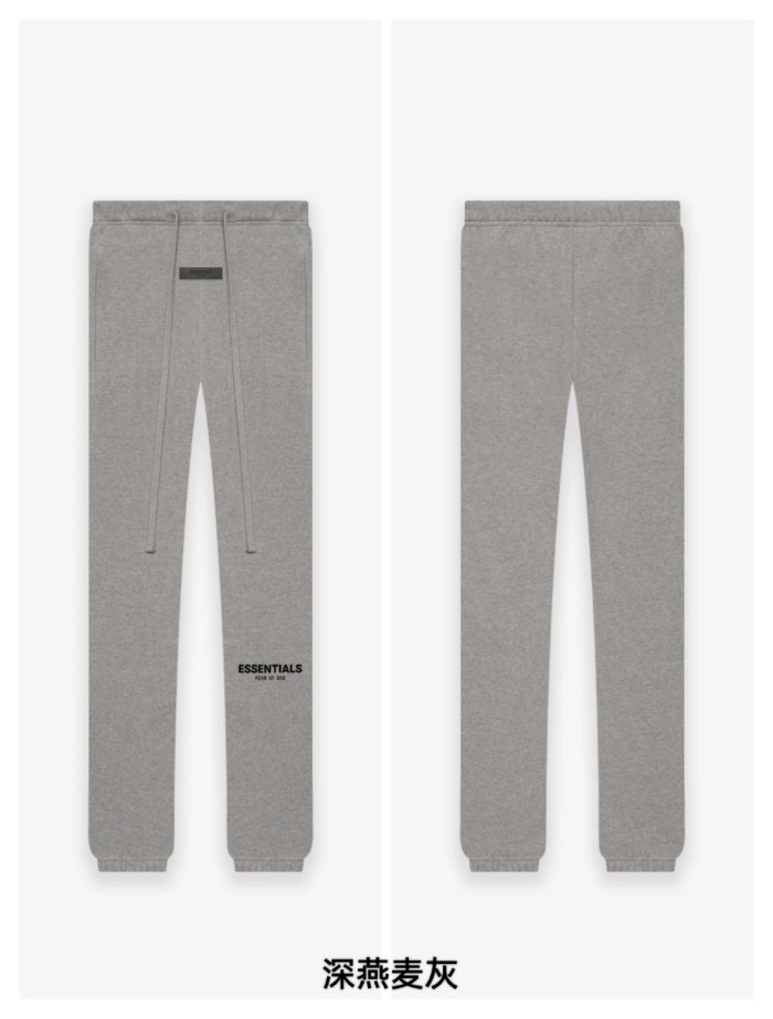 [50% Off][Big & Tall for weights up to 220 lbs]1:1 quality version Black flocking printed sweatpants 3 colors 20098580
