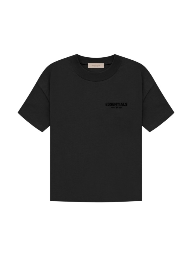 [50% Off][Big & Tall for weights up to 220 lbs]1:1 quality version Black Flocking Print Short Sleeve 20099018
