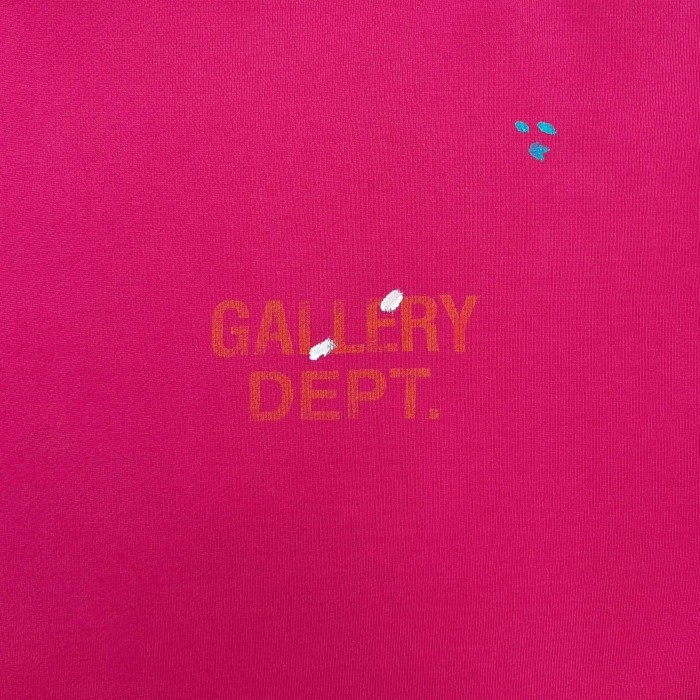 [Big & Tall for weights up to 260 lbs]1:1 quality version Hip Hop Faded Pink Pigment Dye Text Logo Splash Ink Graffiti Kangaroo Pocket Hooded 29371962