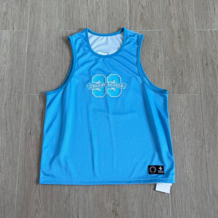1:1 quality version Vintage Streetwear Front 33 Number Back Gothic Monogram Print Oversized Mesh Sleeveless Tank Top 3 colors 29372671