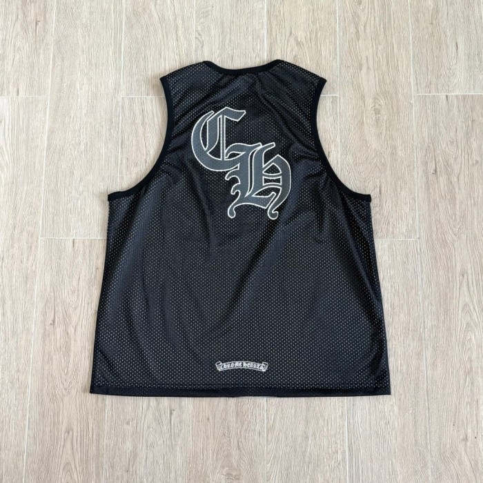 1:1 quality version Vintage Streetwear Front 33 Number Back Gothic Monogram Print Oversized Mesh Sleeveless Tank Top 3 colors 29372671