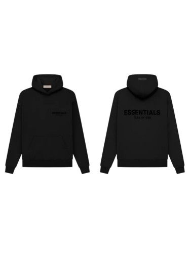 [50% Off][Big & Tall for weights up to 220 lbs]1:1 quality version Black flocking monogrammed hoodie 20223216