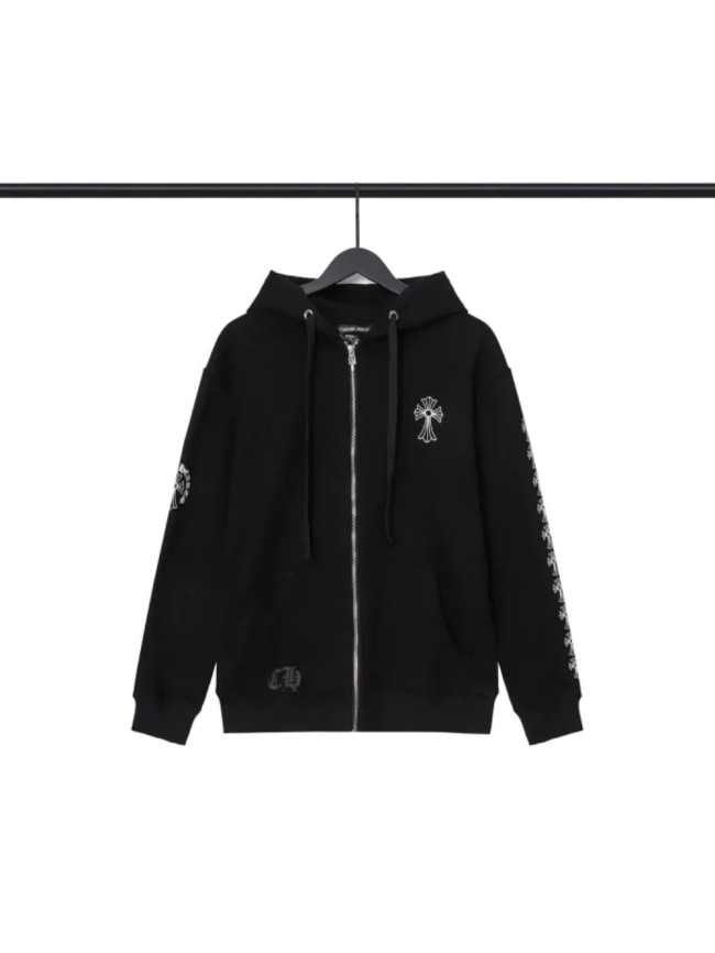[50% Off]Back cross horseshoe zipper hoodie 21593176
