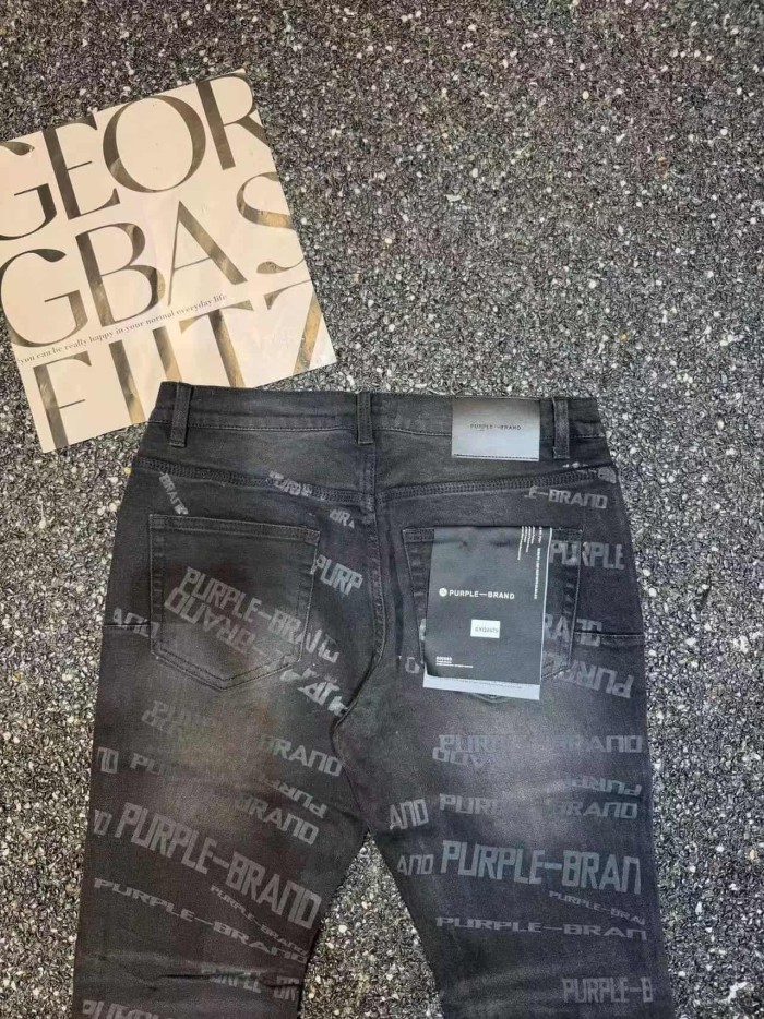 1:1 quality version Retro Hip Hop Faded Black Full Print Text Logo Flare Jeans 29373846