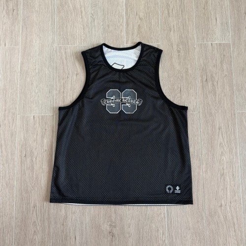 1:1 quality version Vintage Streetwear Front 33 Number Back Gothic Monogram Print Oversized Mesh Sleeveless Tank Top 3 colors 29372671