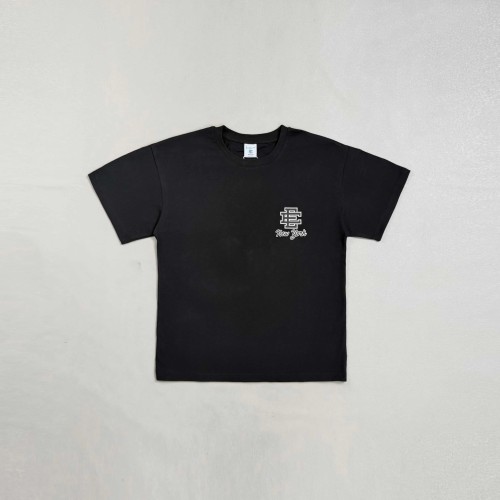 1:1 quality version  Monogram And New York Script Print Loose Fit Breathable Cotton Crew Neck Tee 2 colors 29374989